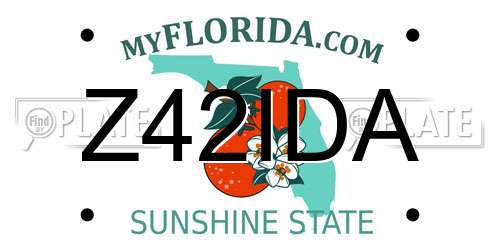 Z42IDA Florida License Plate