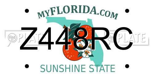 Z448RC Florida License Plate