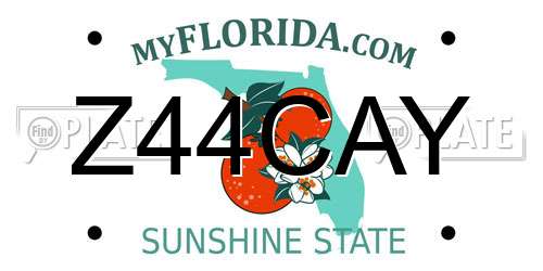 Z44CAY Florida License Plate