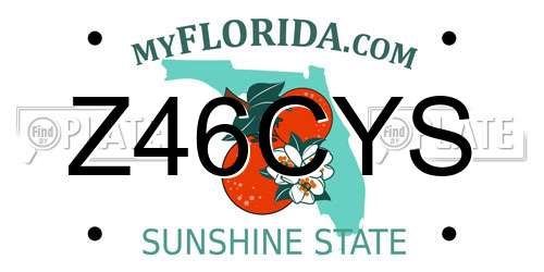 Z46CYS Florida License Plate