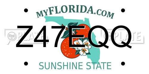 Z47EQQ Florida License Plate