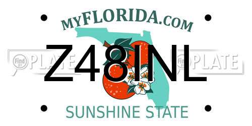 Z48INL Florida License Plate