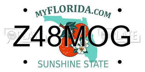 Z48MOG Florida License Plate