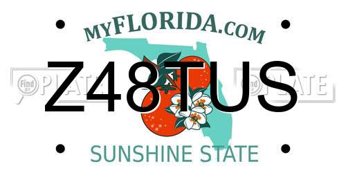 Z48TUS Florida License Plate