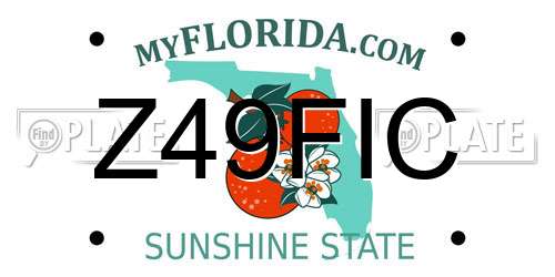 Z49FIC Florida License Plate
