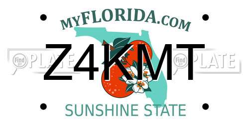Z4KMT Florida License Plate