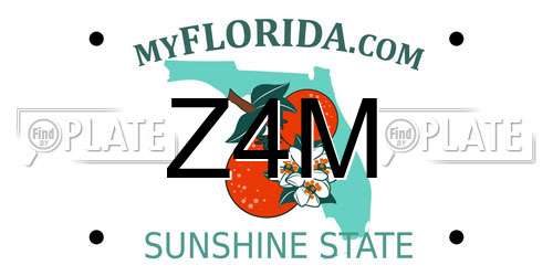 Z4M Florida License Plate