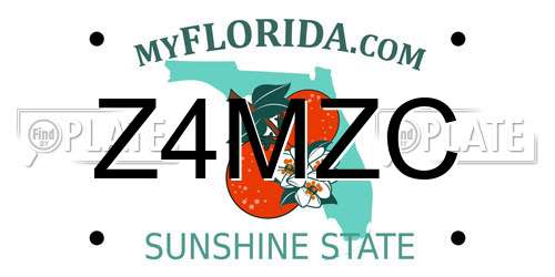 Z4MZC Florida License Plate