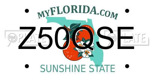 Z50QSE Florida License Plate