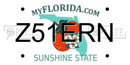Z51ERN Florida License Plate