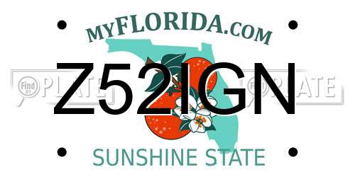 Z52IGN Florida License Plate