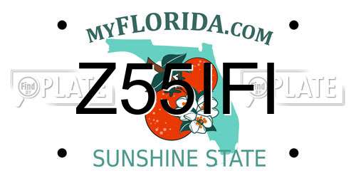 Z55IFI Florida License Plate
