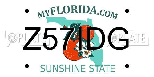 Z57IDG Florida License Plate