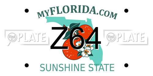 Z64 Florida License Plate