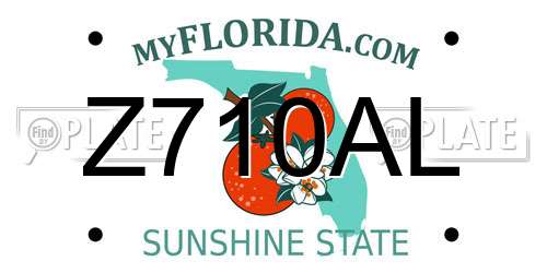 Z710AL Florida License Plate