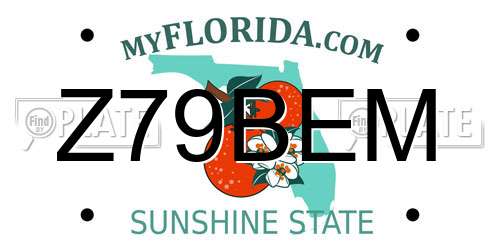 Z79BEM Florida License Plate