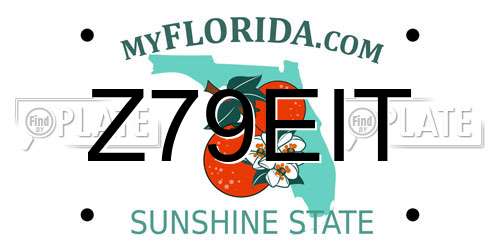 Z79EIT Florida License Plate