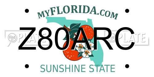 Z80ARC Florida License Plate