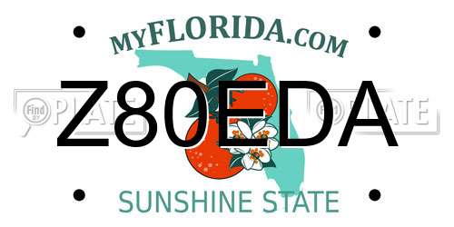 Z80EDA Florida License Plate