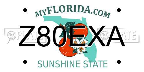 Z80EXA Florida License Plate