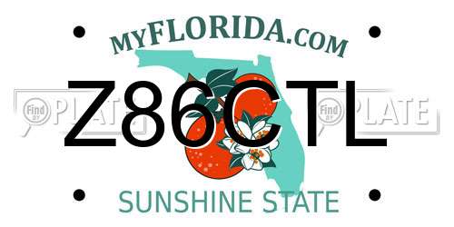 Z86CTL Florida License Plate