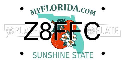 Z8FFC Florida License Plate