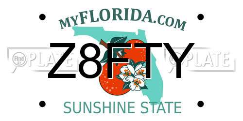 Z8FTY Florida License Plate