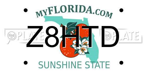 Z8HTD Florida License Plate