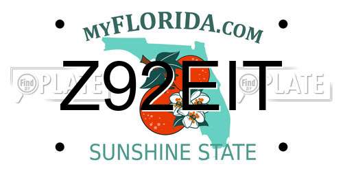 Z92EIT Florida License Plate
