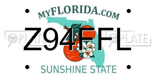 Z94FFL Florida License Plate