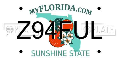 Z94FUL Florida License Plate