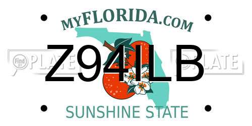 Z94ILB Florida License Plate