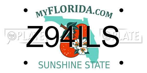 Z94ILS Florida License Plate