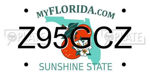 Z95GCZ Florida License Plate