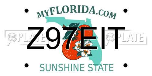 Z97EIT Florida License Plate