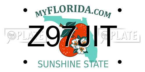 Z97JIT Florida License Plate