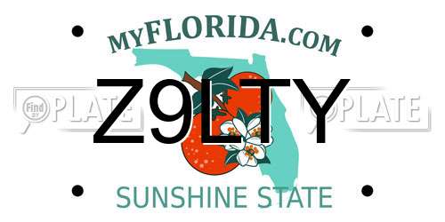 Z9LTY Florida License Plate
