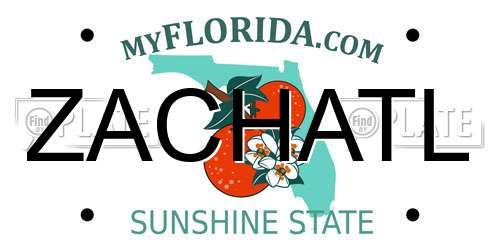 ZACHATL Florida License Plate