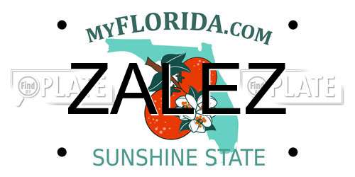 ZALEZ Florida License Plate