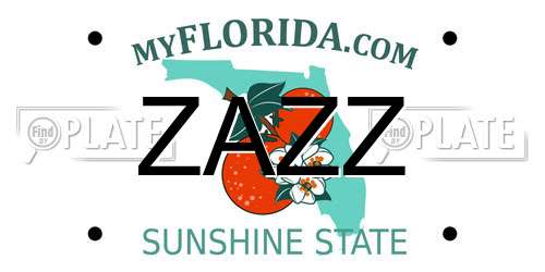 ZAZZ Florida License Plate