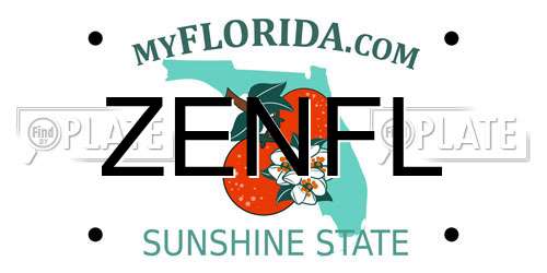 ZENFL Florida License Plate
