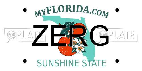 ZERG Florida License Plate
