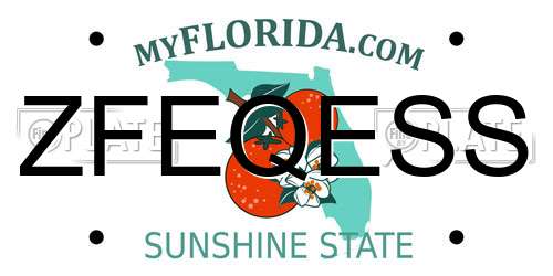 ZFEQESS Florida License Plate