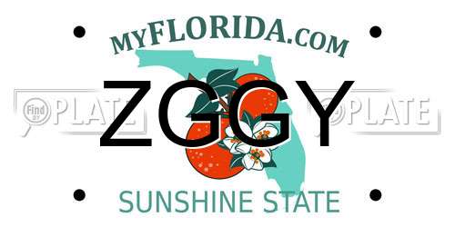 ZGGY Florida License Plate