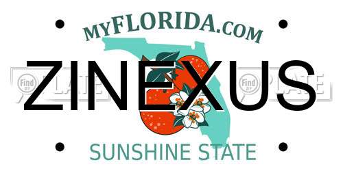 ZINEXUS Florida License Plate