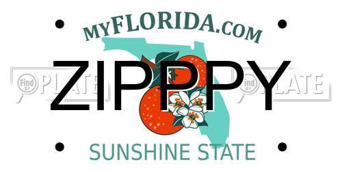 ZIPPPY Florida License Plate