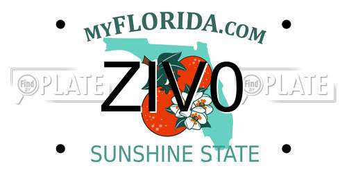 ZIV0 Florida License Plate