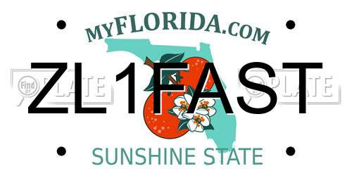 ZL1FAST Florida License Plate