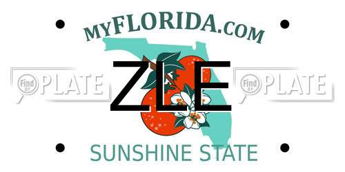 ZLE Florida License Plate