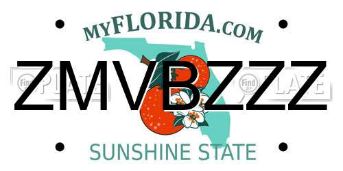 ZMVBZZZ Florida License Plate